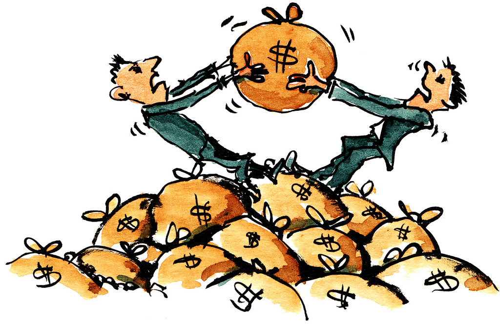 money-fight